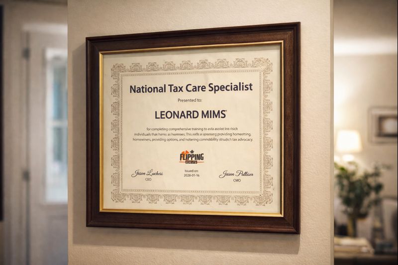 National Tax Care Specialist Certificate – Leonard Mims